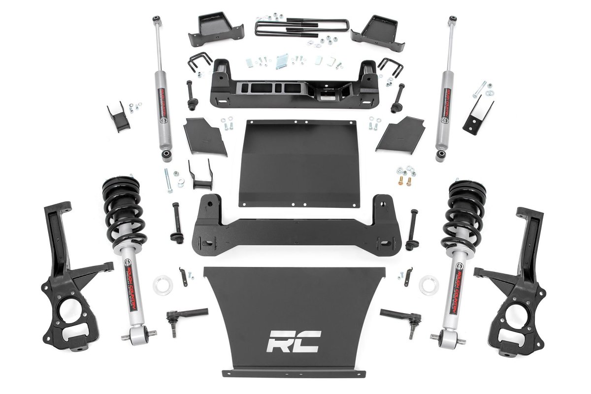 Chevrolet Silverado 1500 Suspension Lift Kit - Rough Country - 4 Inch Lift Kit with N3 Struts - '19-'24